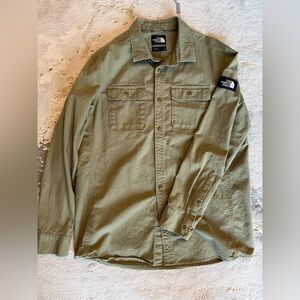 The North Face Olive Utility Button-Up Shirt Jacket